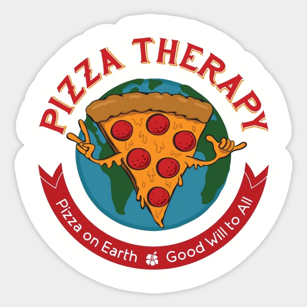 Pizza Therapy Sticker by Pizza Therapy Store 